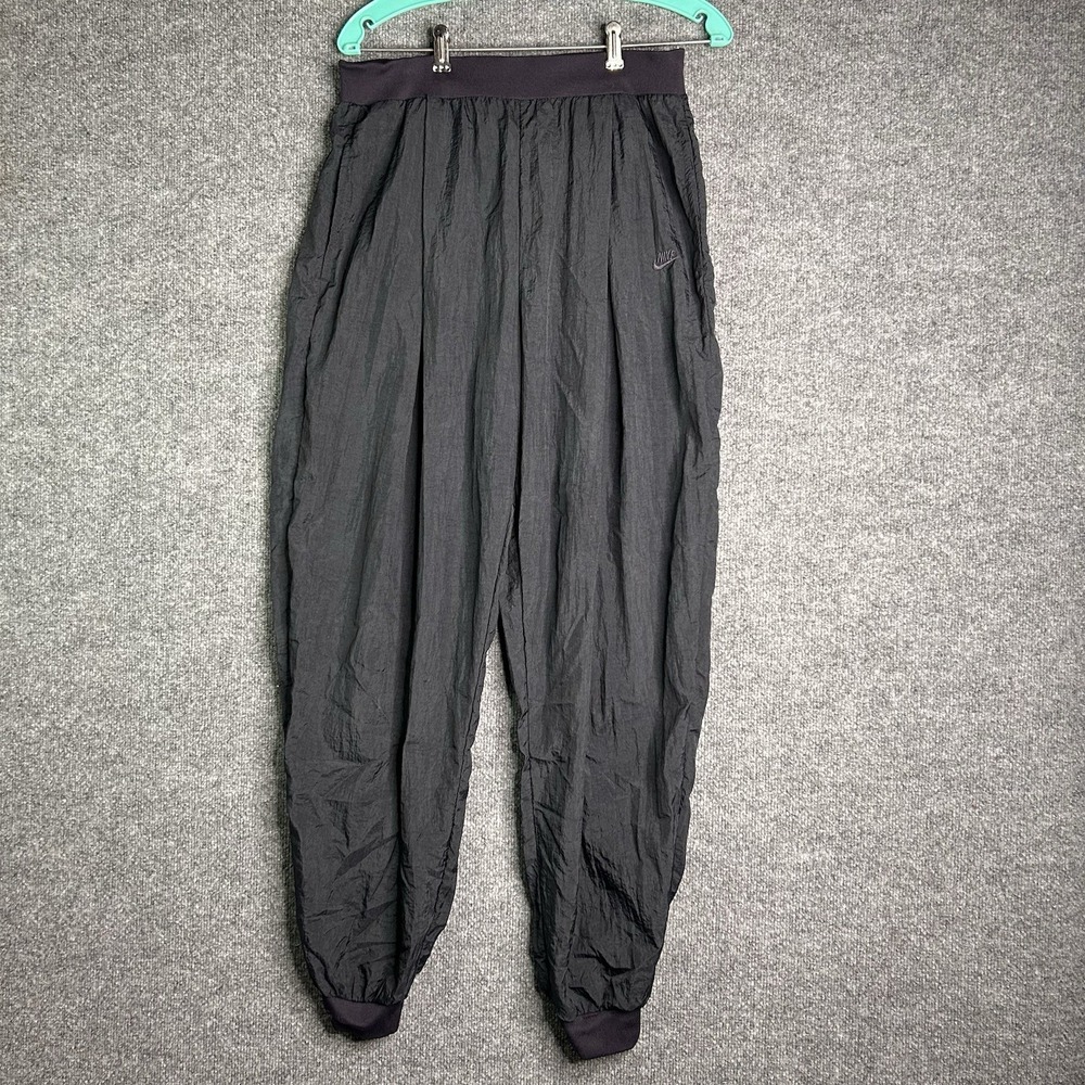 Vintage 80's Nike Elite‎ Track Pants Womens Size Medium Black Pleated